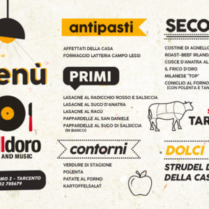 progettazione grafica menù per ristoranti